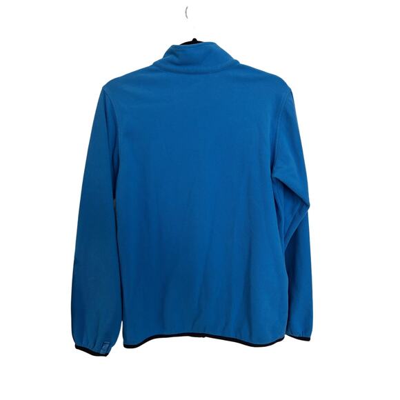 The North Face Fleece Jacket Boys XL Blue Full Zip Mock Neck Lightweight - Picture 2 of 7